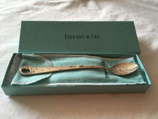 Rare Tiffany & Co Sterling Silver Moon Stars Nature Baby Spoon
