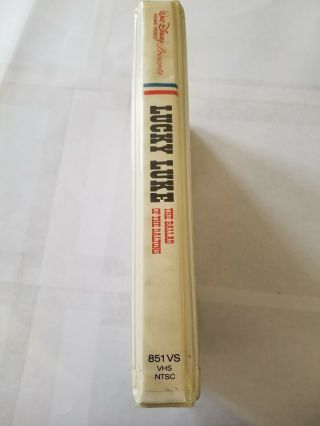 Walt Disney Lucky Luke The Ballad Of The Daltons VHS 851VS White Clam Rare 1980s 3