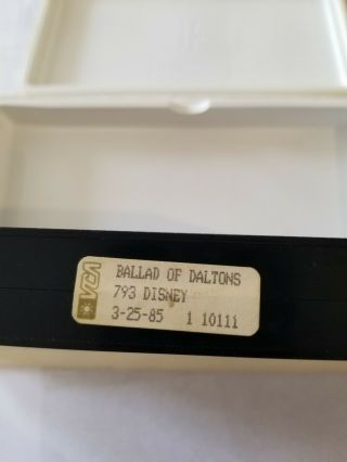 Walt Disney Lucky Luke The Ballad Of The Daltons VHS 851VS White Clam Rare 1980s 5