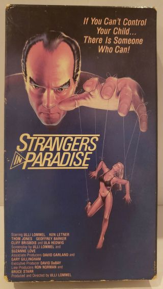 1984 Strangers In Paradise Vhs Movie Cult,  Horror,  Gore,  Rare,  Vhtf