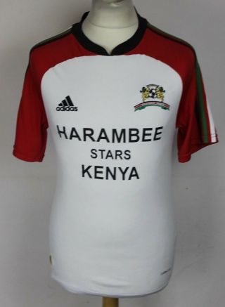 Vintage Kenya Home Football Shirt Rare Adidas Mens Size Medium Harambee Stars