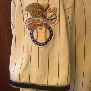 Rare Vintage 90s Starter Chicago White Sox Big Logo Pinstripe Jersey Mens L 3