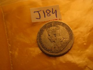 Canada 1935 10 Cent Rare Silver Coin Idj184.