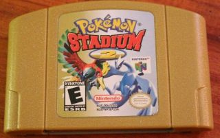 Pokemon Stadium 2 Nintendo 64 Oem Authentic N64 Gold Video Game Cart Rare