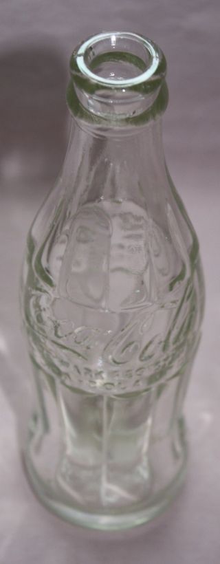 Rare/vintage Coca - Cola / Coke Hobble Skirt Bottle - Clear 6 Oz From Canada 1948