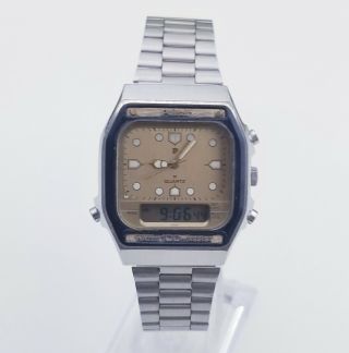 RARE,  UNIQUE Men ' s Vintage Analog - Digital Watch PULSAR Y652 - 5030 5