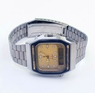 RARE,  UNIQUE Men ' s Vintage Analog - Digital Watch PULSAR Y652 - 5030 6