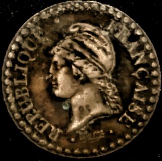 1850 - A France Bronze 1 Cent Coin,  Rare & Scarce
