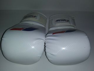 Fighting Sports (fightingsports.  Com) Official Boxing Gloves - White - Rare Set