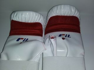Fighting Sports (fightingsports.  com) Official Boxing Gloves - White - RARE SET 3