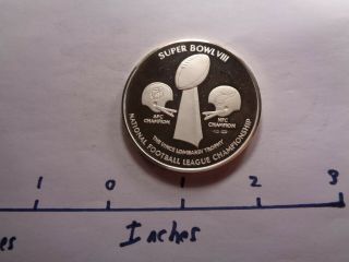 2 Oz Bowl Viii Miami Dolphins Over Vikings Czsonka 999 Silver Coin Rare Z