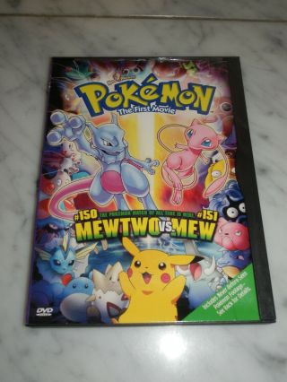 Pokemon The First Movie: Mewtwo Vs.  Mew 2000 Snapcase Wb Rare Oop