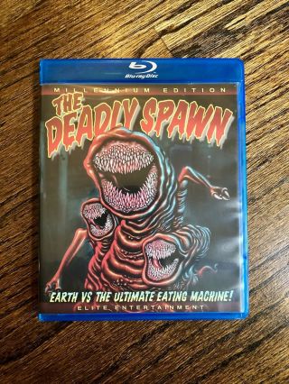 The Deadly Spawn Blu - Ray Millennium Edition Rare Oop 80s Horror Sov Gore