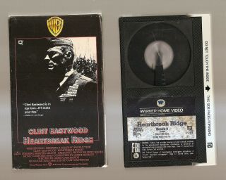 Heartbreak Ridge C Eastwood (vtg Betamax Beta 1987 Warner Home Video) Rare & Htf