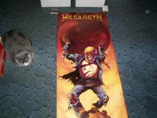 Rare 1990 Megadeth Poster Commerical Nm