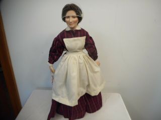 Clara Barton Porcelain 17 " Collectible Doll U.  S.  Historical Society - Rare Find