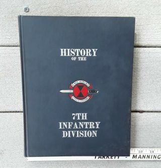 Rare 1967 Us Army 7th Division History Book Wwii Korea 31st 34th 17th Infantry