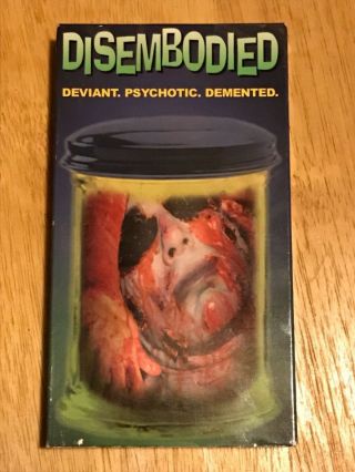 Disembodied Vhs Rare Horror Dead Alive Productions Like Slime City Brain Damage