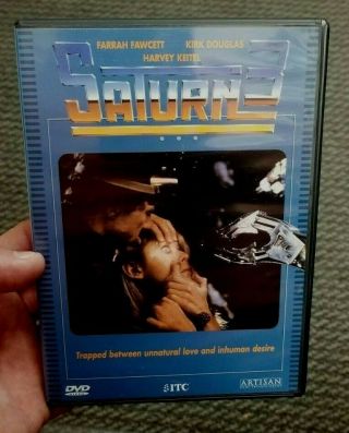 Saturn 3 (dvd,  1999) 1980 Movie With Insert Farrah Fawcett Kirk Douglas Rare Oop