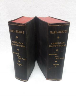 Vary Rare 1908 Brewing And Malting Vol 1 And 2 Awesome