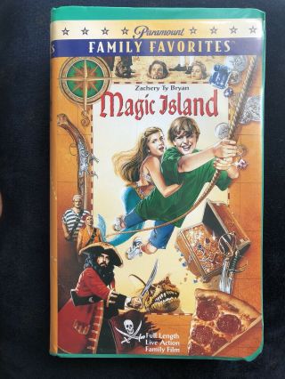 Magic Island - Vhs Zachery Ty Bryant Sam Irvin - Kids Family Magical Movie Rare