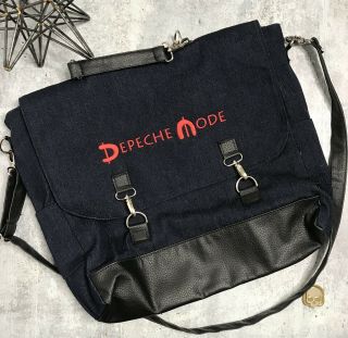 Rare Depeche Mode Denim Crossbody Messenger Bag