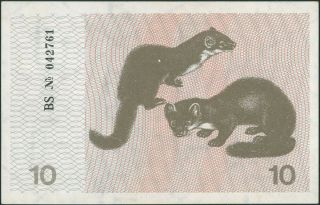 LITHUANIA 10 Talonu (1991) UNC banknote Talonas WITHOUT TEXT RARE 2