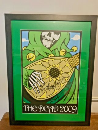 Rare " The Dead 2009 " Signed Tour Poster Grateful Dead.  1163/1225.  Limited Print.
