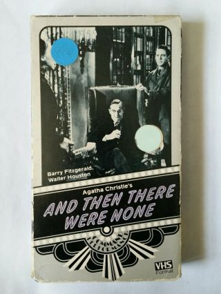 And Then There Were None Vhs Rare Vci Command Performance Horror Mystery.