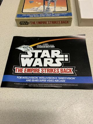Star Wars: The Empire Strikes Back (Intellivision,  1983) Rare & Very HTF CIB 4