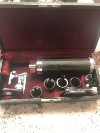Rare Vintage Welch Allyn Otoscope Opthalmoscope Diagnostic Ear Scope