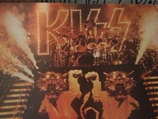 Rare Kiss Poster Print Circa 1977/78 Peter Criss Stage Japan Alive 2