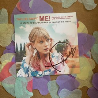 Signed Taylor Swift Me Cd Autograph Rare
