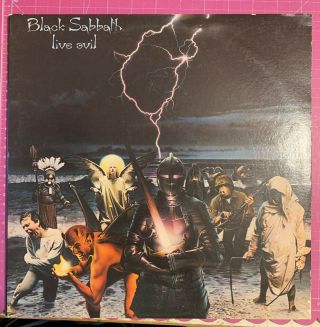 Black Sabbath Live Evil,  Double Album,  Press,  1982,  Rare,