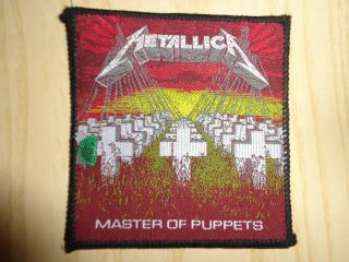 Patch Metallica " Master Of Puppets " Vintage Rare