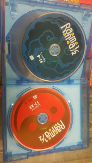 Ranma 1/2: Set 1 Collector ' s Edition (Blu - ray Disc,  2014,  3 - Disc Set) RARE OOP 2