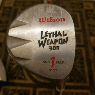 Wilson Lethal Weapon 1 Wood Golf Club 300 Rh Driver Vintage Rare