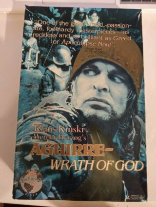 Aguirre - Wrath Of God - (vhs,  1985) Rare Big Box