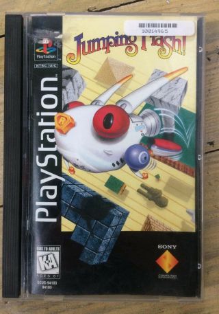 Jumping Flash 1 Rare Long Case Box Complete (sony Playstation 1,  1995) Ps1 Game