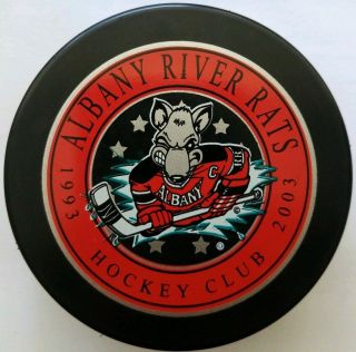 1993 - 2003 Albany River Rats Hockey Club Ogp 1of150 Rare Slovakia Official Puck
