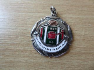 An Extremely Rare Llanelly Trimsaren Rugby Badge Fob