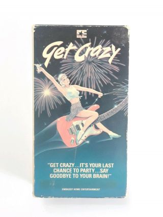 Get Crazy (vhs) 1983,  Cult,  Music,  Rock,  80 