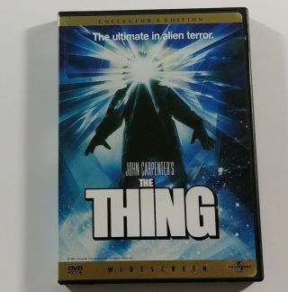 The Thing (1982) Dvd Kurt Russell/john Carpenter Rare 1998 Collector 