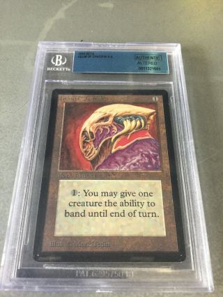 1993 Magic The Gathering Mtg Beta Helm Of Chatzuk R A Bgs Authentic Altered