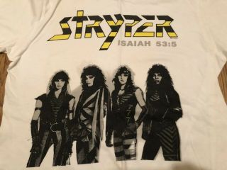 Stryper Shirt - Rare - Owned By Robert Sweet - Soldiers Under Command Prototype