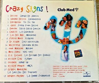 Club Med ' s 50th Anniversary Release Crazy Signs 2000 CD Rare 4