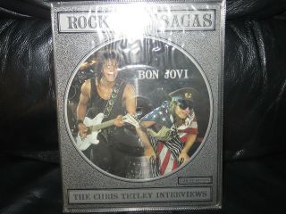 Rare 1988 Bon Jovi Rock Sagas 2 Rectangular Vinyl Record Picture Disc Set