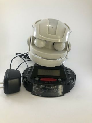 Mr Clock Radio Talking Robotic Animatronic Clock Radio Robot Fun Rare