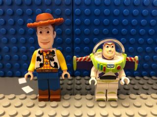 Lego Disney Toy Story •buzz Lightyear And Woody• Mini Figures.  Official & Rare
