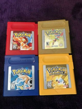 Pokemon Red,  Yellow,  Blue,  Gold - Rare Gameboy